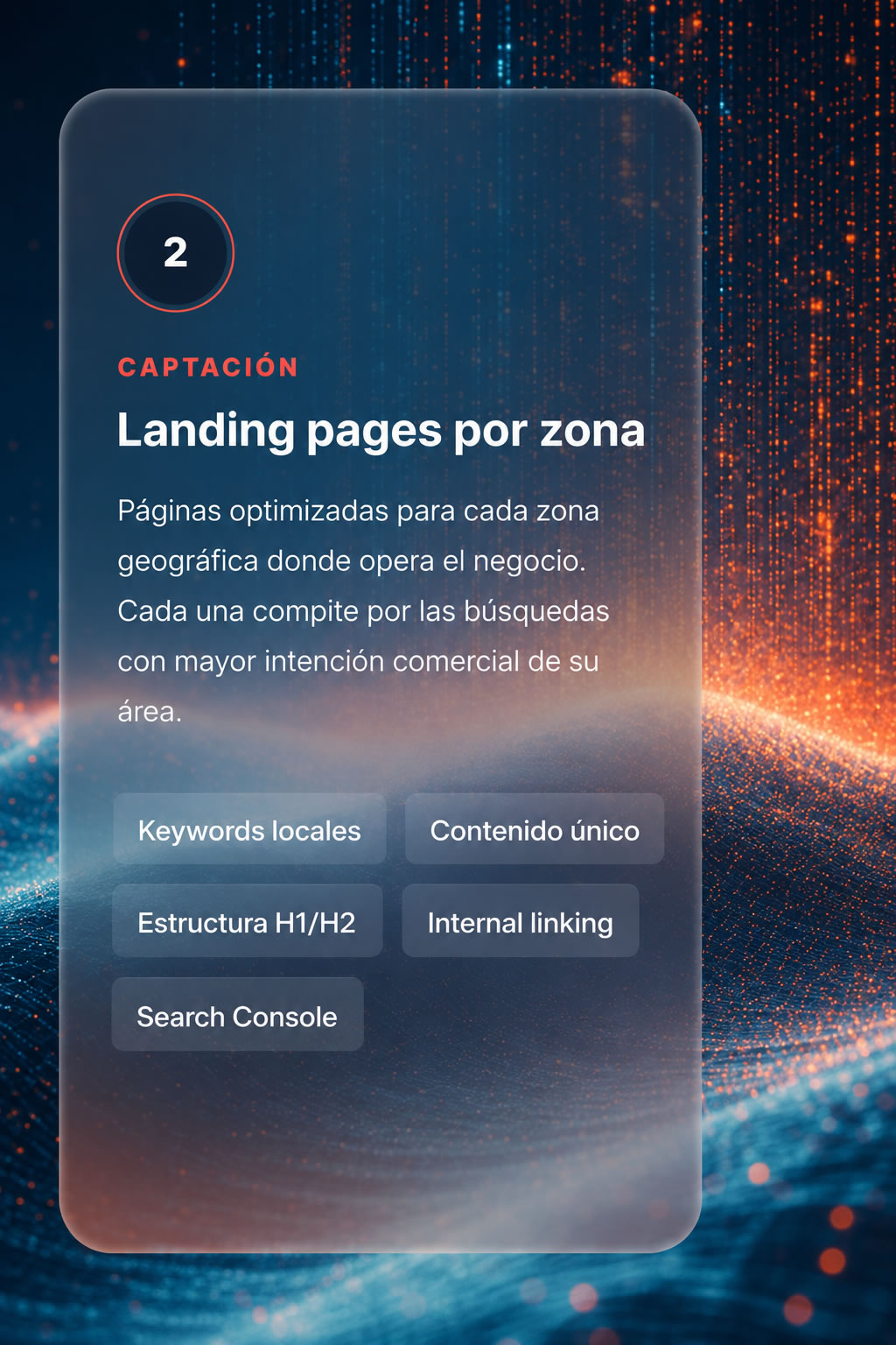 Landing pages geográficas por zona para captación local
